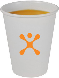Promotional Stadium Cups: 8oz White Paper Cups